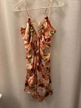 Abercrombie & Fitch Satin Floral Mini Dress